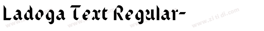 Ladoga Text Regular字体转换